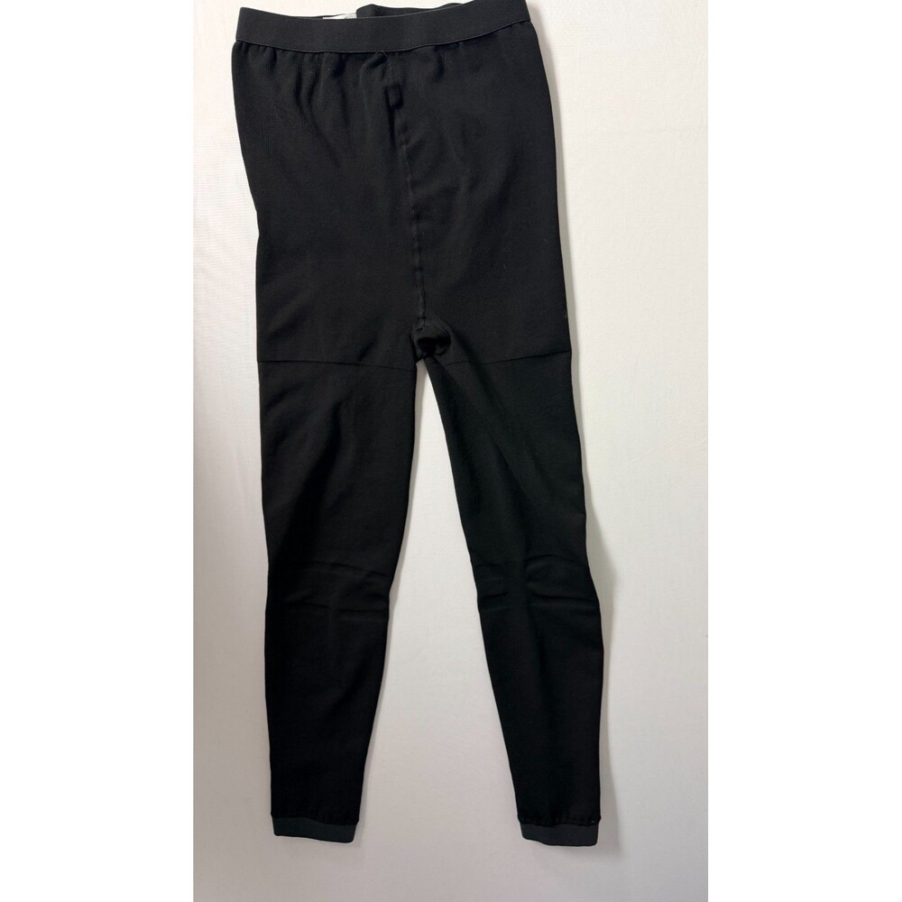 Sleep Slimmers Shaping Compression Leggings Womens XL Black Nylon Spandex